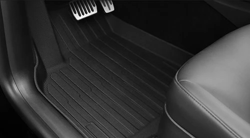 After installing the Tesla Model 3 Model Y TPE floor mat