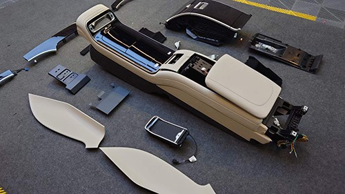 product-500-281 Mercedes-Benz S-Class W223 Rear Central Armrest Channel