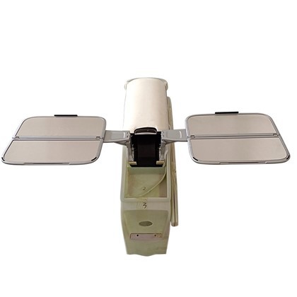 Kohandatud käetoe kast kokkupandava lauaga